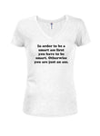 In order to be a smart ass Juniors V Neck T-Shirt