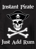 T-shirt Pirate instantané il suffit d'ajouter du rhum