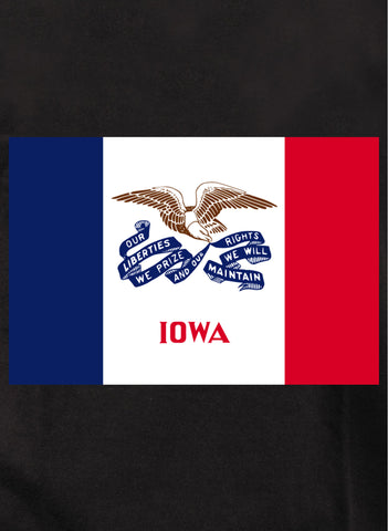 Camiseta de la bandera del estado de Iowa