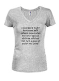 T-shirt J'ai réalisé que je pourrais avoir des problèmes d'estime de soi