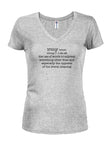 Irony definition T-shirt col en V pour juniors