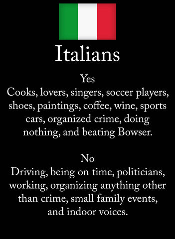 Camiseta italiana con lista Sí o No