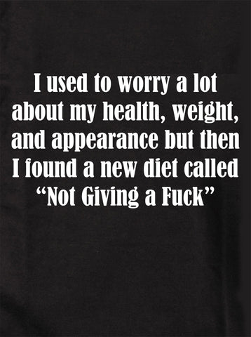 I used to worry a lot about my health Kids T-Shirt