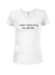 T-shirt J'aurais aimé vivre la vie de mon chat