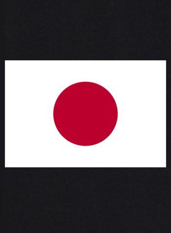 Camiseta con bandera japonesa