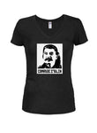 Joseph Stalin Comrade Juniors V Neck T-Shirt