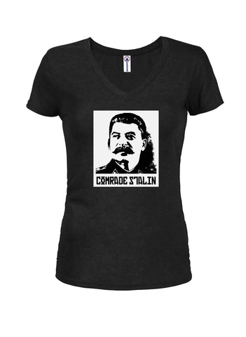 Joseph Stalin Camarada Juniors Camiseta con cuello en V