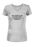 Just looking at you I can guess your password Juniors V Neck T-Shirt
