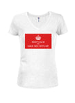 GARDEZ LE CALME ET AVEZ DES SEXES AVEC MOI T-shirt col en V pour juniors