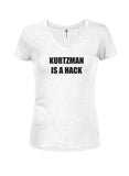 KURTZMAN IS A HACK T-shirt col en V pour juniors