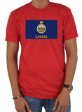 Camiseta de la bandera del estado de Kansas