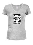 Karl Marx Comrade Juniors V Neck T-Shirt