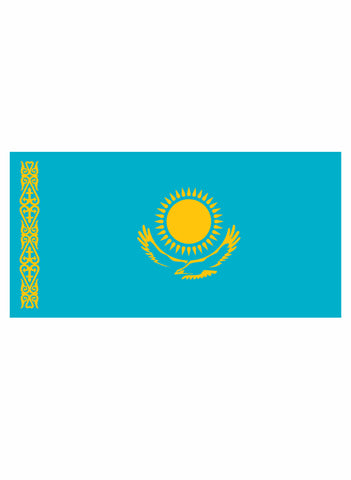 Camiseta de la bandera de Kazajistán