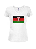 Kenyan Flag Juniors V Neck T-Shirt