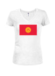Kyrgyzstani Flag Juniors V Neck T-Shirt