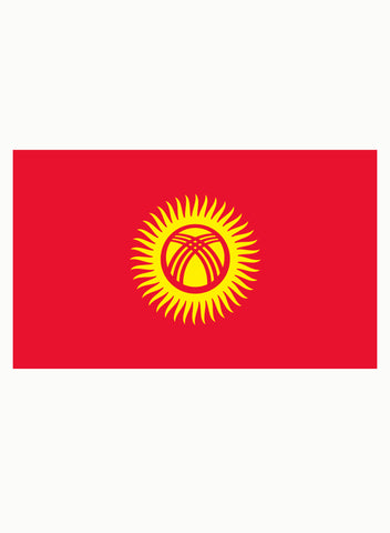Camiseta de la bandera de Kirguistán