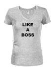 LIKE A BOSS T-shirt à col en V pour juniors