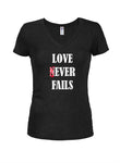 LOVE NEVER FAILS T-shirt col en V pour juniors