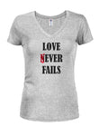 LOVE NEVER FAILS T-shirt col en V pour juniors