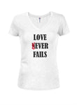 LOVE NEVER FAILS T-shirt col en V pour juniors