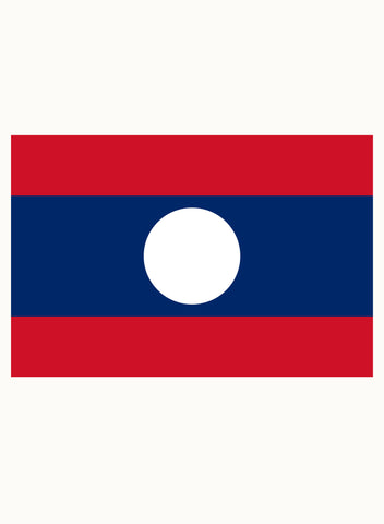 Camiseta bandera de Laos