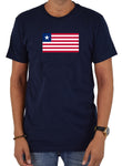 Camiseta de la bandera de Liberia