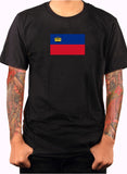 T-shirt drapeau du Liechtenstein