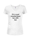 La vie est une maladie sexuellement transmissible T-shirt col en V junior