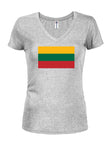 Lithuanian Flag Juniors V Neck T-Shirt