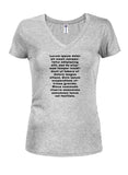 Lorem ipsum dolor sit amet T-shirt col en V pour juniors