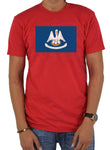T-shirt Drapeau de l'État de Louisiane