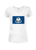 Louisiana State Flag Juniors V Neck T-Shirt