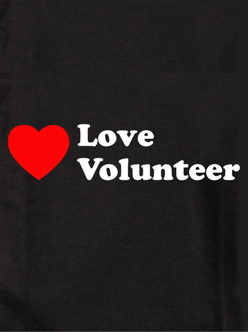 T-shirt bénévole d’amour