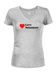 Love Volunteer Juniors Camiseta con cuello en V