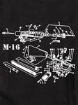 T-shirt schématique M-16