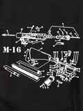 Camiseta esquemática M-16