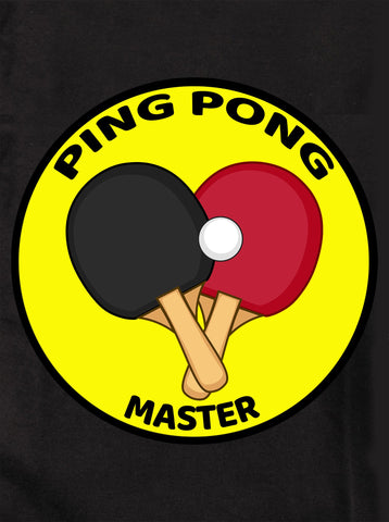 Maestro del ping pong Camiseta para niños