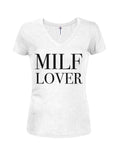MILF Lover Juniors V Neck T-Shirt
