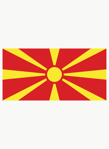 Camiseta de la bandera de Macedonia