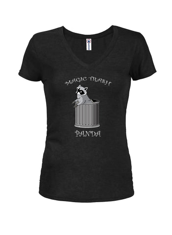 Magic Trash Panda Juniors V Neck T-Shirt