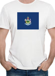 Camiseta de la bandera del estado de Maine