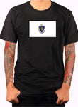 T-shirt Drapeau de l'État du Massachusetts