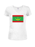 Mauritanian Flag Juniors V Neck T-Shirt
