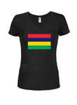 Mauritian Flag Juniors V Neck T-Shirt