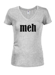 Meh Juniors V Neck T-Shirt