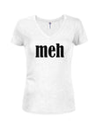 Meh Juniors V Neck T-Shirt