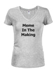 Meme in the Making T-shirt col en V pour juniors