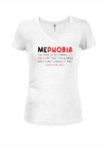 Mephobia Juniors Camiseta con cuello en V