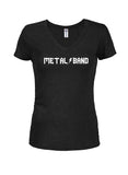 Metal Band Juniors V Neck T-Shirt