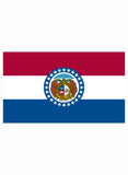 Camiseta de la bandera del estado de Missouri